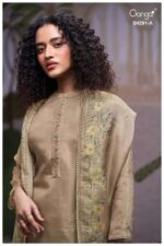 My Fashion Road Ganga Fashion Clarae Pure Bemberg Silk Suit | S4291 – A