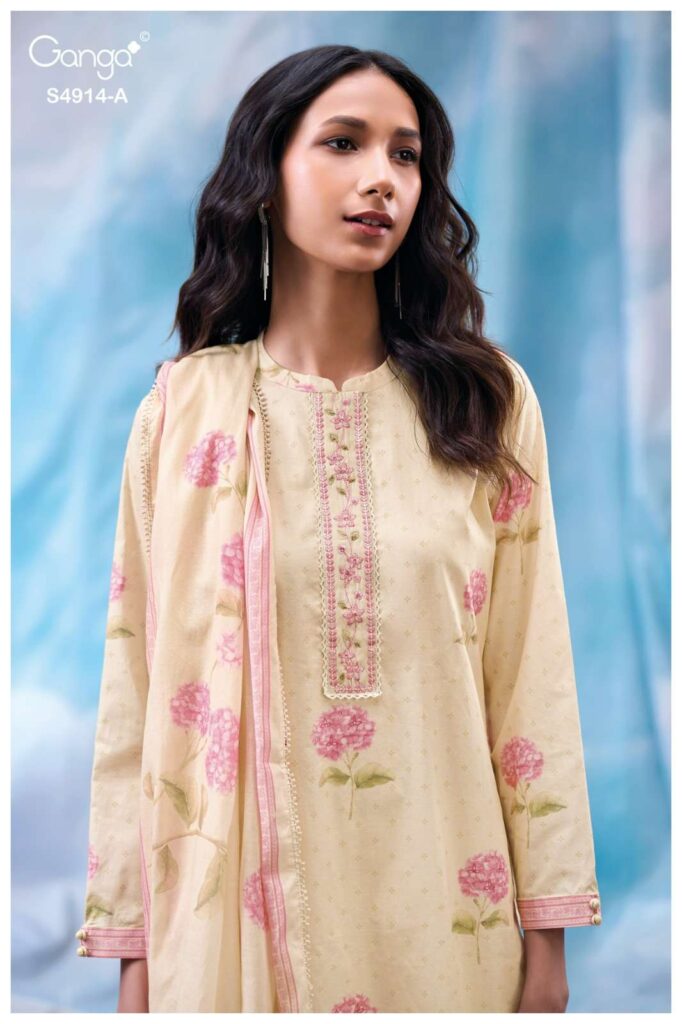 My Fashion Road Ganga Fashion Dazia Premium Cotton Salwar Suit | S4914  – A