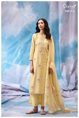 My Fashion Road Ganga Fashion Dazia Premium Cotton Salwar Suit | S4914  – C
