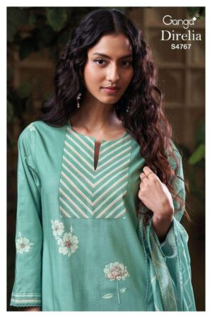 My Fashion Road Ganga Fashion Direlia Fancy Cotton Suit | S4767 – B