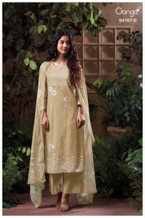 My Fashion Road Ganga Fashion Direlia Fancy Cotton Suit | S4767 – D
