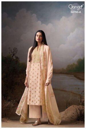 My Fashion Road Ganga Fashion Eshmita Pure Organdy Latest Suit | S4790 – A
