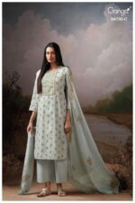My Fashion Road Ganga Fashion Eshmita Pure Organdy Latest Suit | S4790 – C