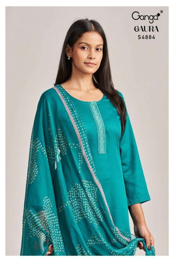 My Fashion Road Ganga Fashion Gaura Pure Cotton Salwar Suit | S4884 – D