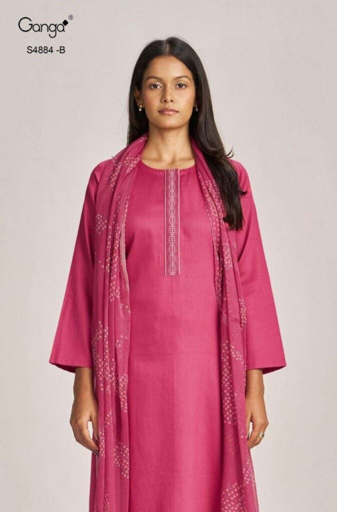 My Fashion Road Ganga Fashion Gaura Pure Cotton Salwar Suit | S4884 – B