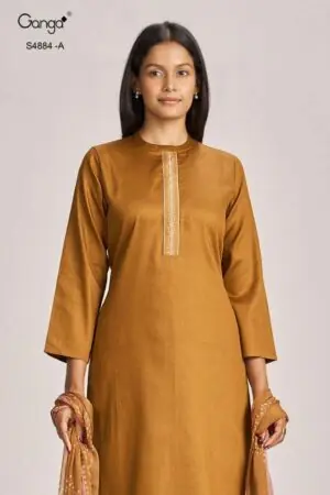 My Fashion Road Ganga Fashion Gaura Pure Cotton Salwar Suit | S4884 – A