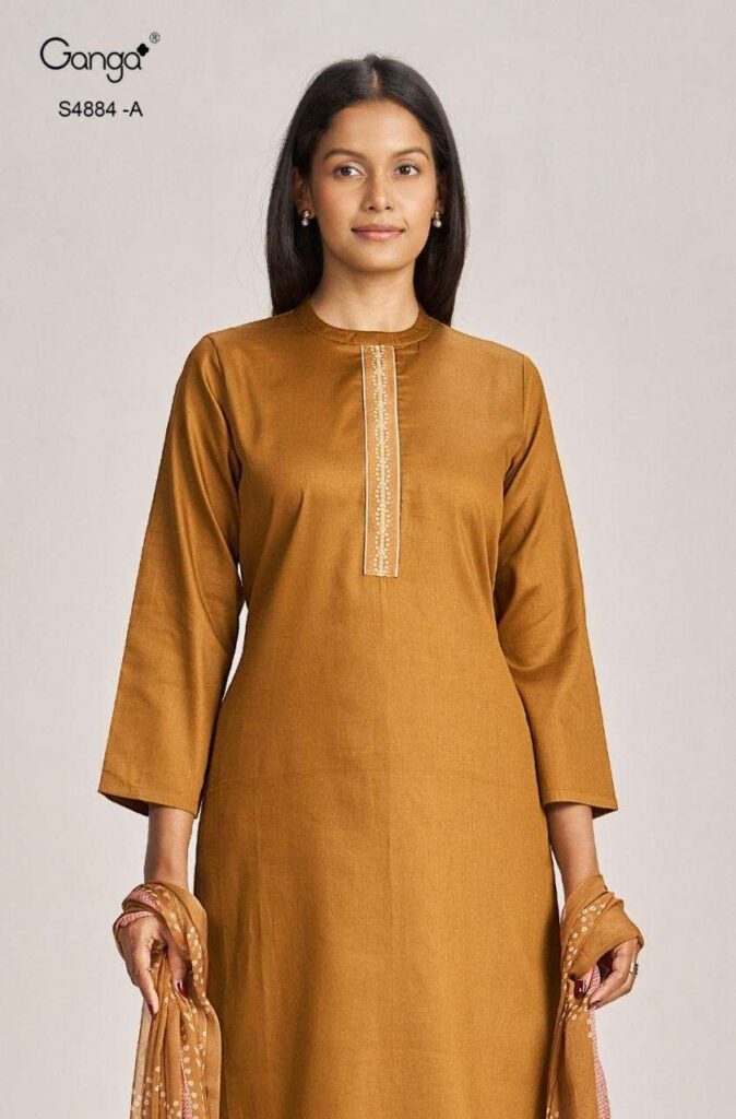 My Fashion Road Ganga Fashion Gaura Pure Cotton Salwar Suit | S4884 – A