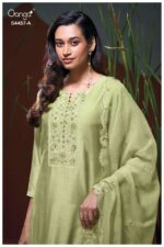 My Fashion Road Ganga Fashion Grivika Pure Bemberg Silk Designer Suit | S4457 – A