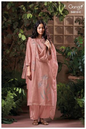 My Fashion Road Ganga Fashion Gunjika Premium Wear Cotton Dress | S4812 – C