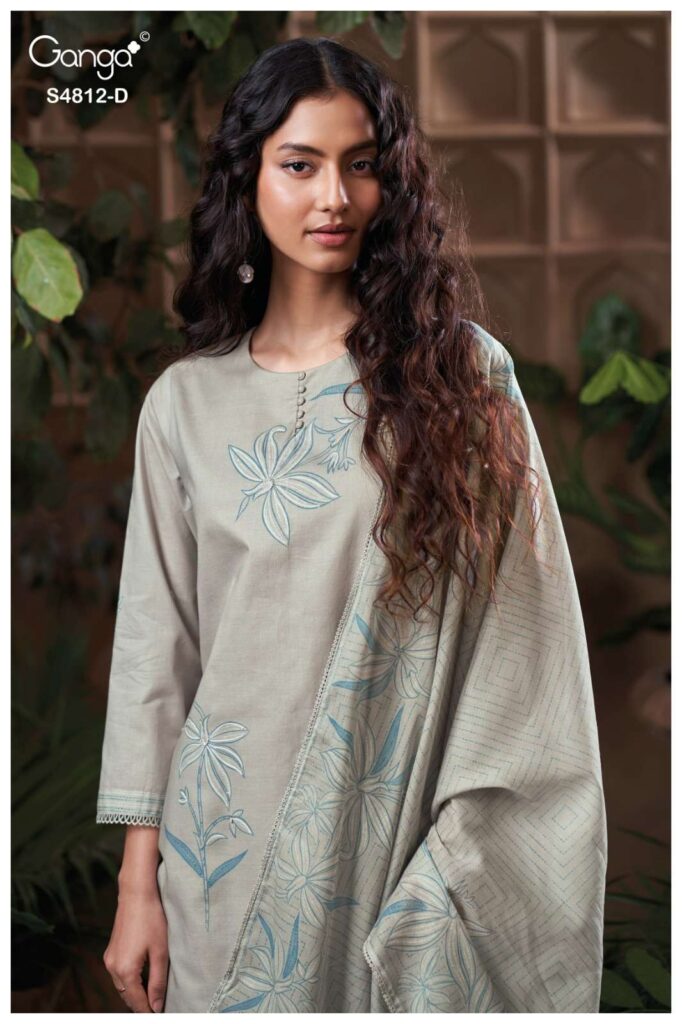 My Fashion Road Ganga Fashion Gunjika Premium Wear Cotton Dress | S4812 – D
