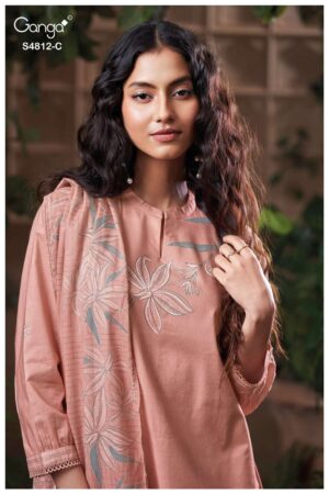 My Fashion Road Ganga Fashion Gunjika Premium Wear Cotton Dress | S4812 – A