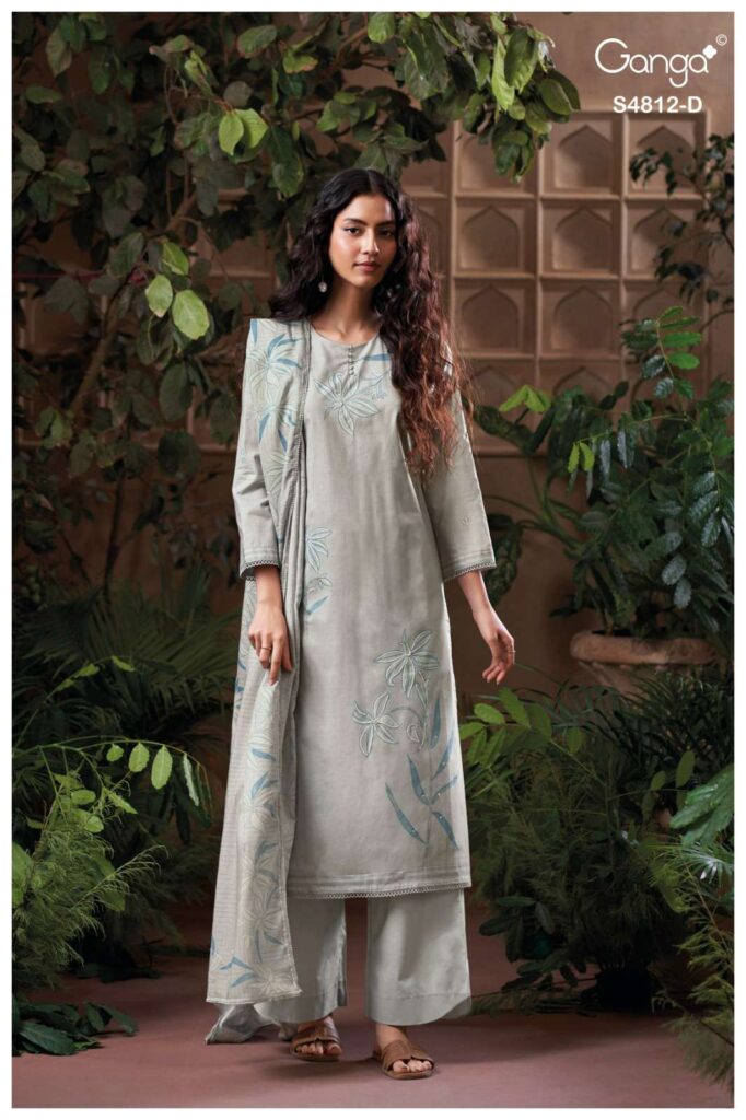 My Fashion Road Ganga Fashion Gunjika Premium Wear Cotton Dress | S4812 – D