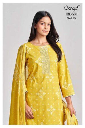 My Fashion Road Ganga Fashion Ibbani Exclusive Cotton Suit | S4955 – A