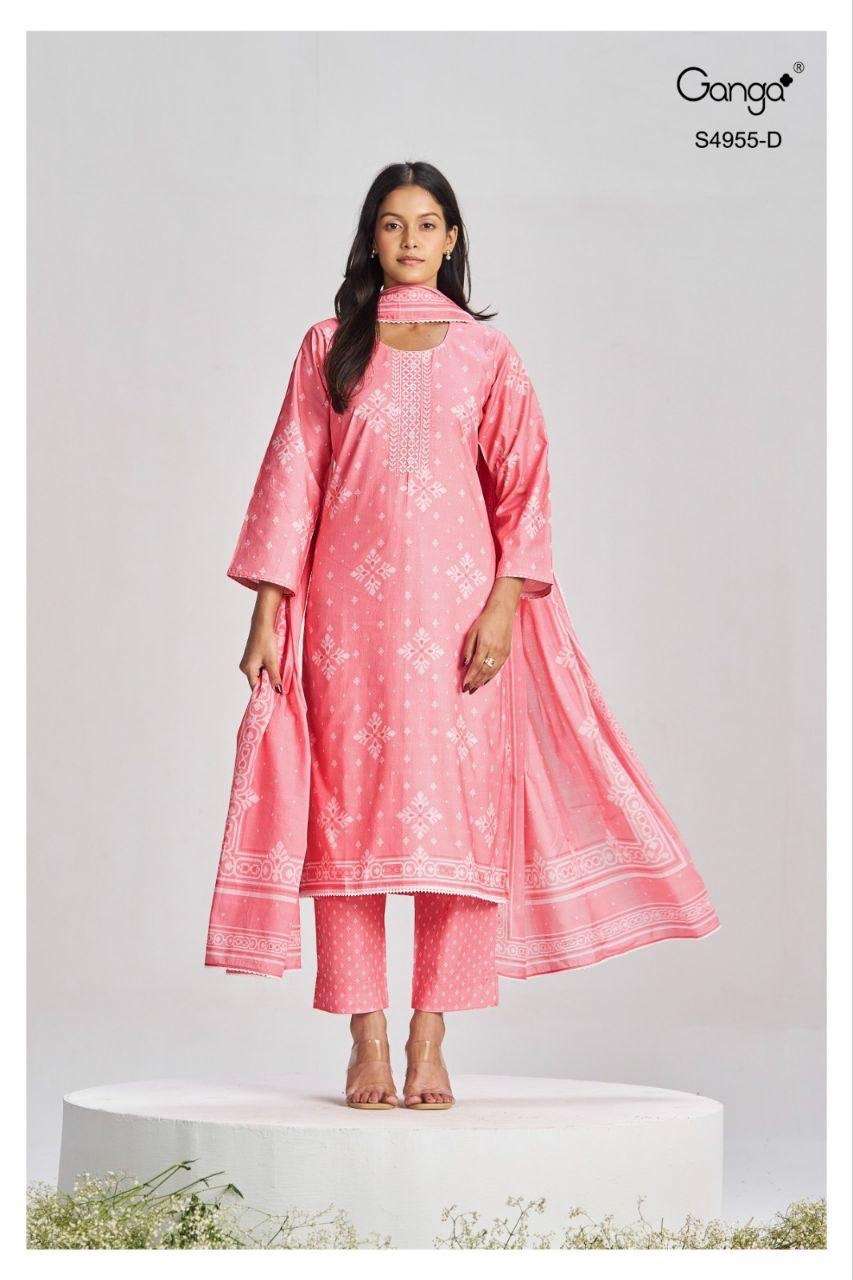 My Fashion Road Ganga Fashion Ibbani Exclusive Cotton Suit | S4955 – D My Fashion Road Ganga Fashion Ibbani Exclusive Cotton Suit | S4955 – D