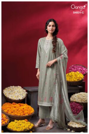 My Fashion Road Ganga Fashion Iramika Exclusive Cotton Salwar Suit | S4831 – C