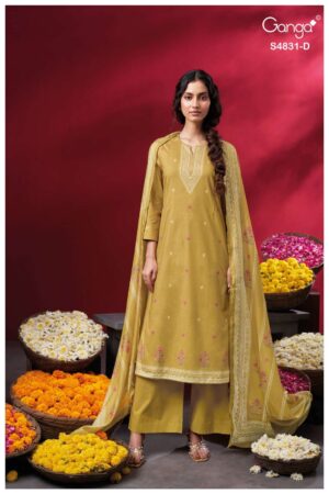 My Fashion Road Ganga Fashion Iramika Exclusive Cotton Salwar Suit | S4831 – D