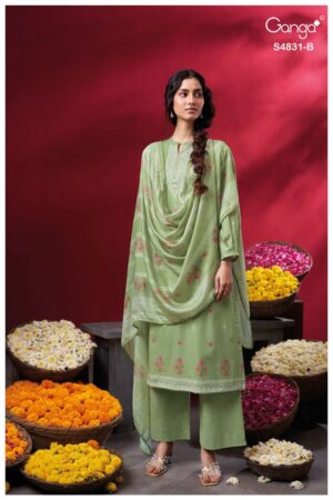 My Fashion Road Ganga Fashion Iramika Exclusive Cotton Salwar Suit | S4831 – B