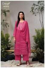 My Fashion Road Ganga Fashion Jareesha Exclusive Cotton Satin Suit | S4728 – D
