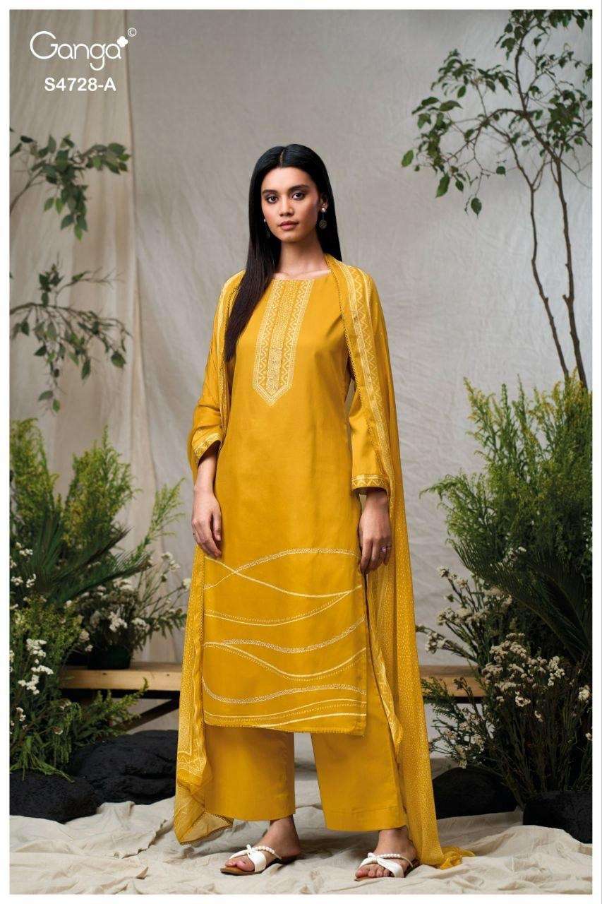 My Fashion Road Ganga Fashion Jareesha Exclusive Cotton Satin Suit | S4728 – A My Fashion Road Ganga Fashion Jareesha Exclusive Cotton Satin Suit | S4728 – A
