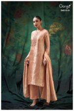 My Fashion Road Ganga Fashion Jeyra Pure Bemberg Silk Designer Suit | S4510 – A