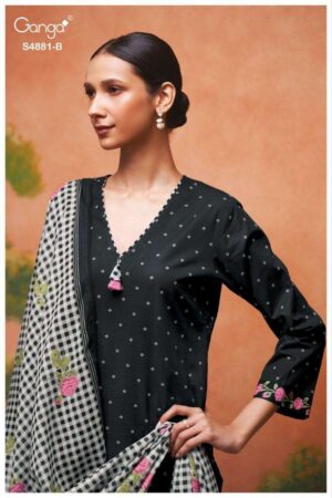My Fashion Road Ganga Fashion Kivika Premium Wear Cotton Suit | S4881 – B