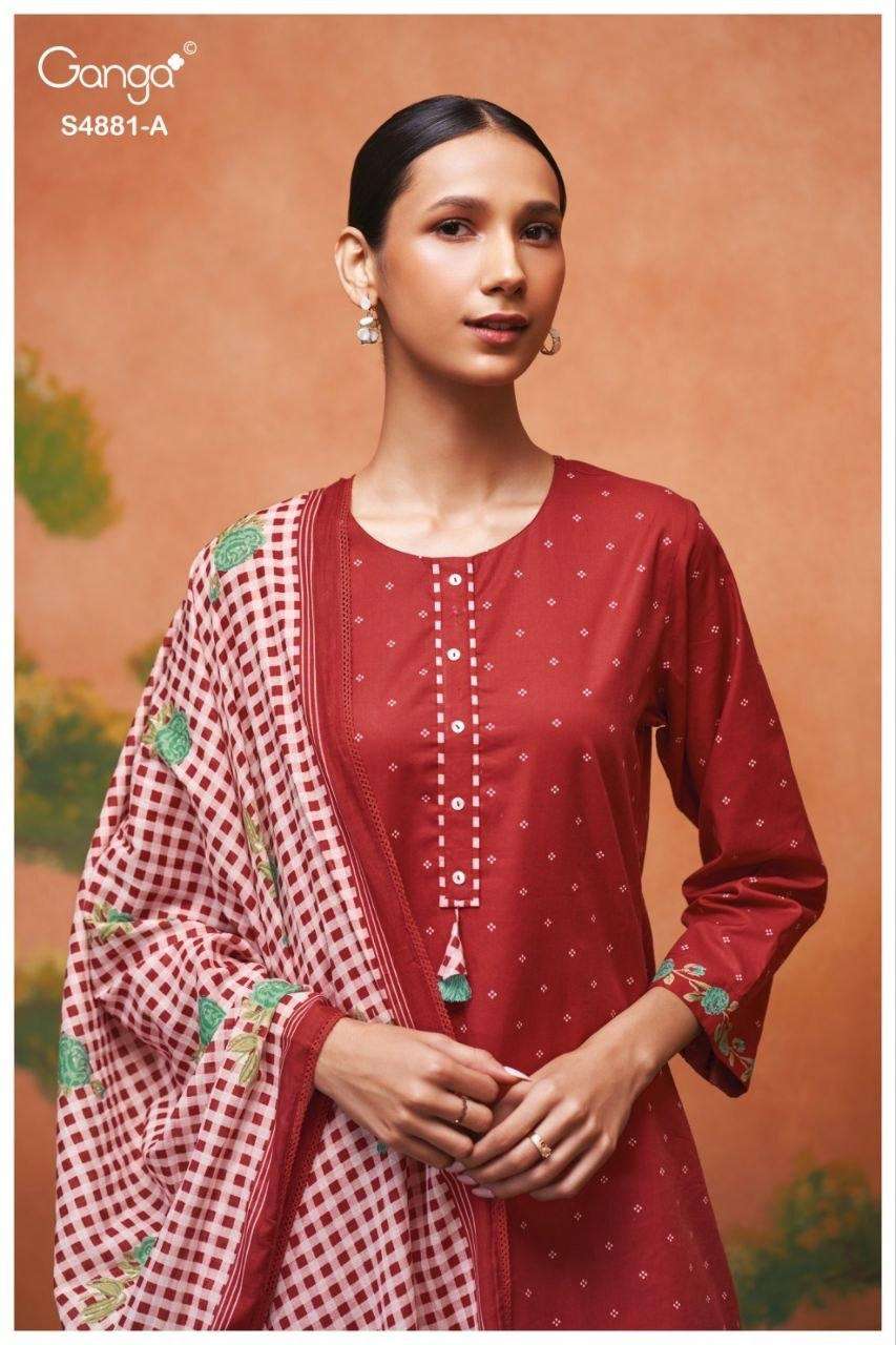 My Fashion Road Ganga Fashion Kivika Premium Wear Cotton Suit | S4881 – A My Fashion Road Ganga Fashion Kivika Premium Wear Cotton Suit | S4881 – A
