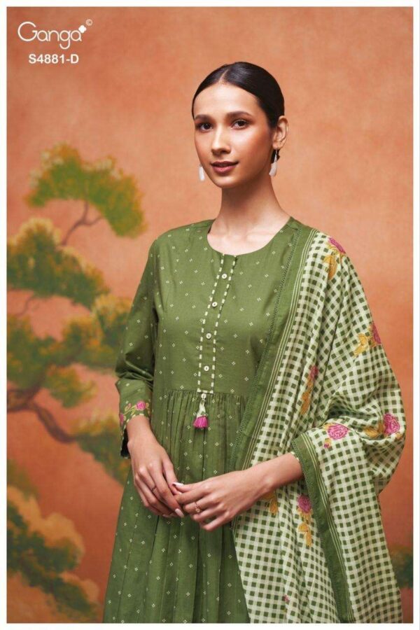 My Fashion Road Ganga Fashion Kivika Premium Wear Cotton Suit | S4881 – D