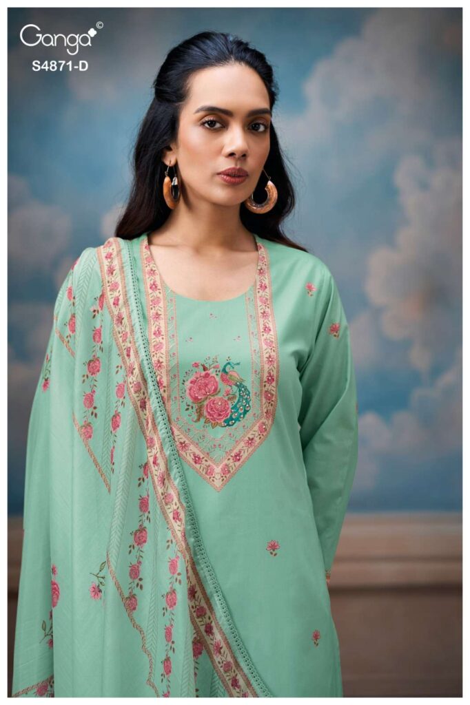 My Fashion Road Ganga Fashion Pranati Exclusive Cotton Salwar Suit | S4871 – D