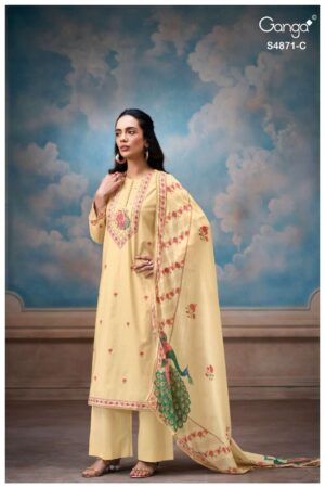 My Fashion Road Ganga Fashion Pranati Exclusive Cotton Salwar Suit | S4871 – C