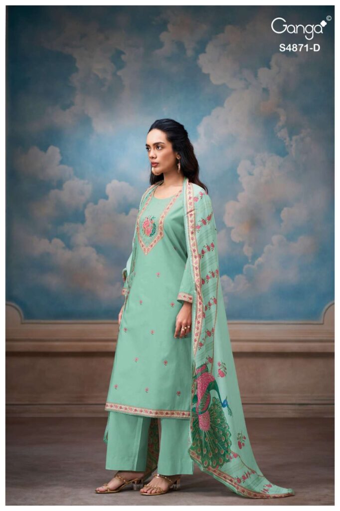 My Fashion Road Ganga Fashion Pranati Exclusive Cotton Salwar Suit | S4871 – D