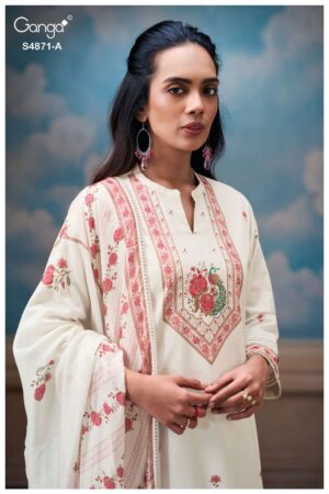 My Fashion Road Ganga Fashion Pranati Exclusive Cotton Salwar Suit | S4871 – A
