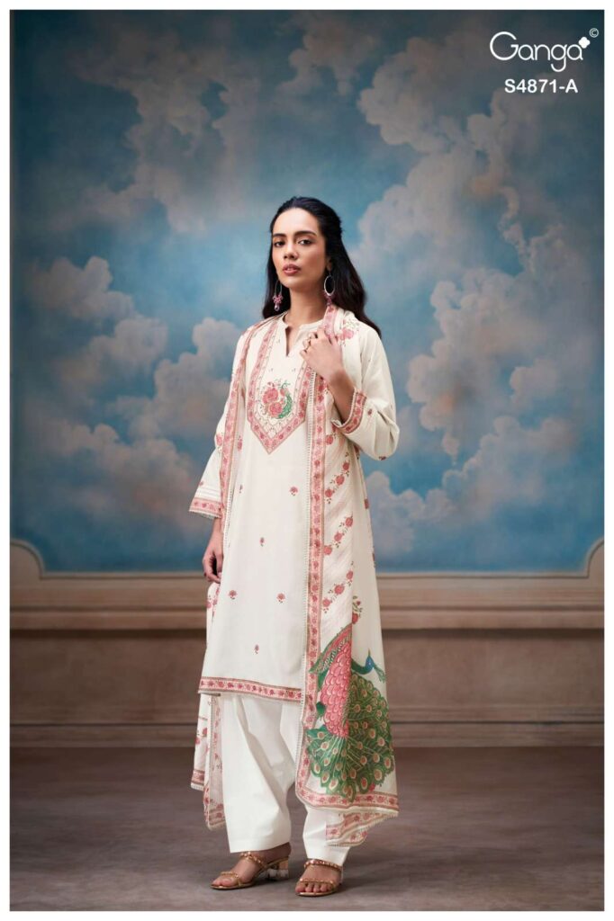 My Fashion Road Ganga Fashion Pranati Exclusive Cotton Salwar Suit | S4871 – A