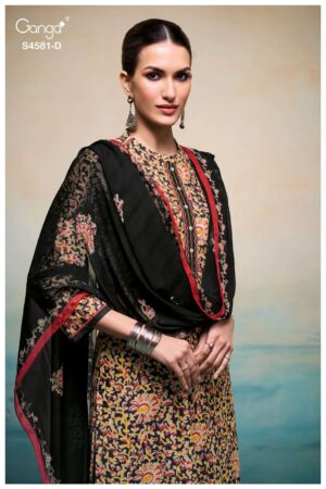 My Fashion Road Ganga Fashion Ruby Premium Wear Cotton Dress | S4581 – D