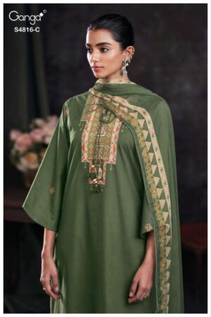 My Fashion Road Ganga Fashion Sylvia Premium Designs Cotton Dress | S4816 – C
