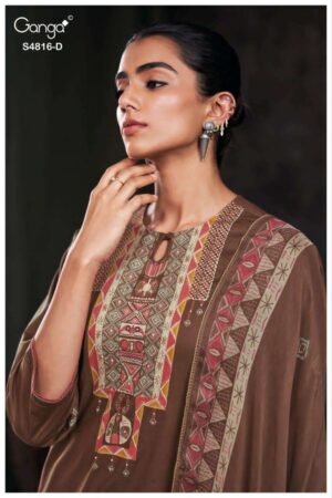 My Fashion Road Ganga Fashion Sylvia Premium Designs Cotton Dress | S4816 – D