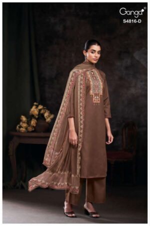 My Fashion Road Ganga Fashion Sylvia Premium Designs Cotton Dress | S4816 – D