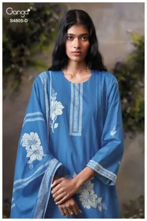 My Fashion Road Ganga Ishmita Premium Cotton Salwar Suit | S4805 – D