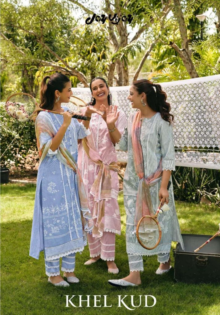 My Fashion Road Jay Vijay Khel Kud Premium Wear Cotton Ladies Suit | 11241
