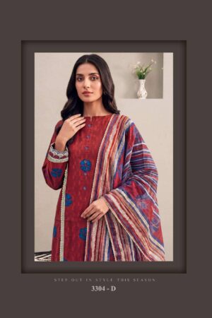 My Fashion Road Jay Vijay Lumora Premium Wear Cotton Suit | 3304 – D