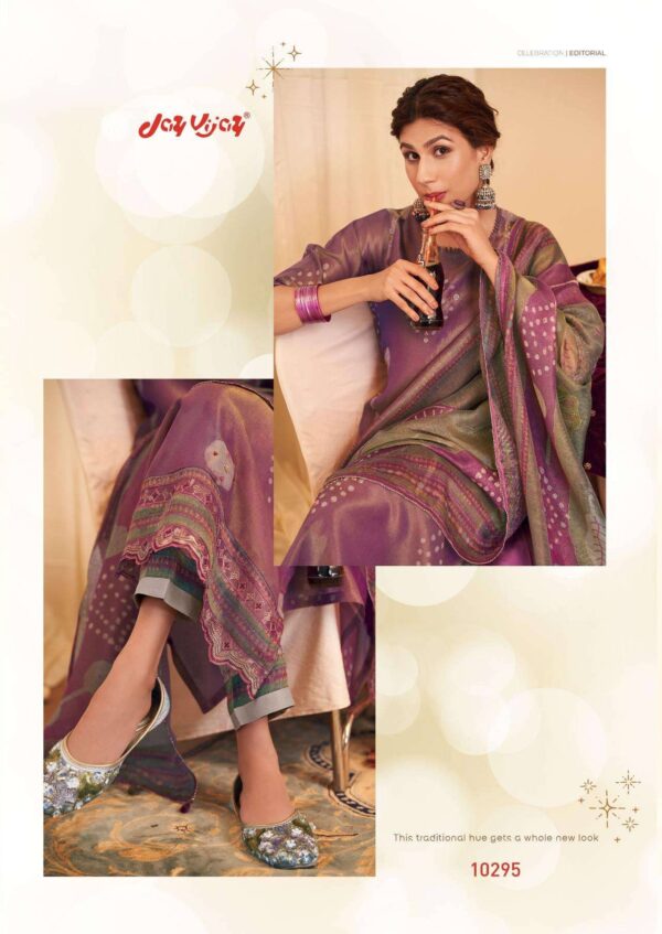 My Fashion Road Jay Vijay Mehfil Pure Tissue Fabric Designer Suit | 10295
