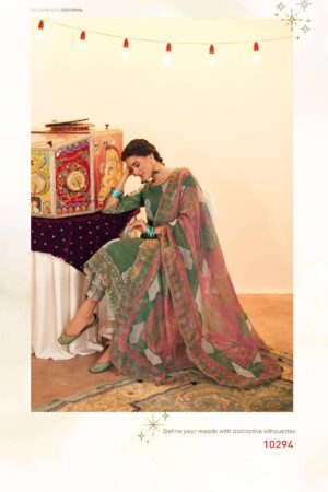 My Fashion Road Jay Vijay Mehfil Pure Tissue Fabric Designer Suit | 10294