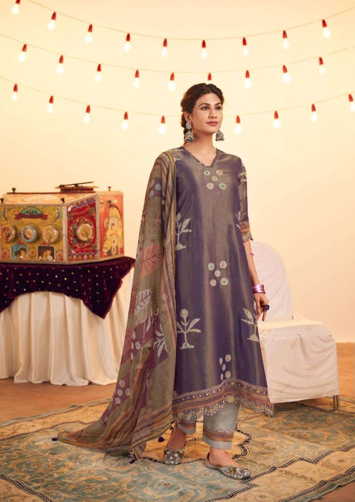 My Fashion Road Jay Vijay Mehfil Pure Tissue Fabric Designer Suit | 10291