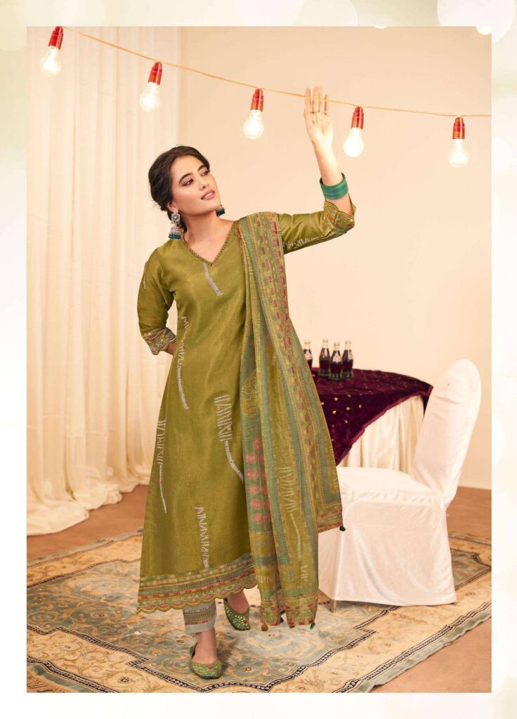 My Fashion Road Jay Vijay Mehfil Pure Tissue Fabric Designer Suit | 10292