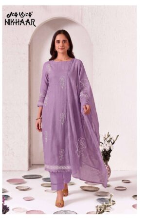 My Fashion Road Jay Vijay Nikhaar Fancy Chanderi Suit | 3307 – B