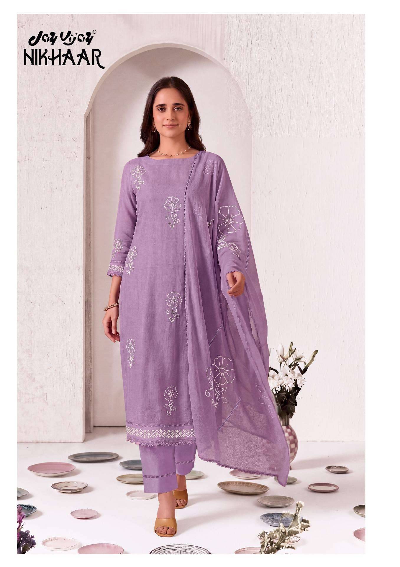 My Fashion Road Jay Vijay Nikhaar Fancy Chanderi Suit | 3307 – B My Fashion Road Jay Vijay Nikhaar Fancy Chanderi Suit | 3307 – B