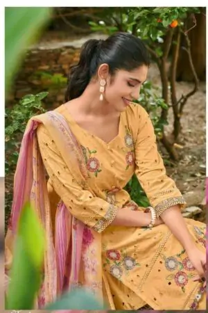My Fashion Road Jay Vijay Rang Baari Latest Designs Cotton Suit | 11196