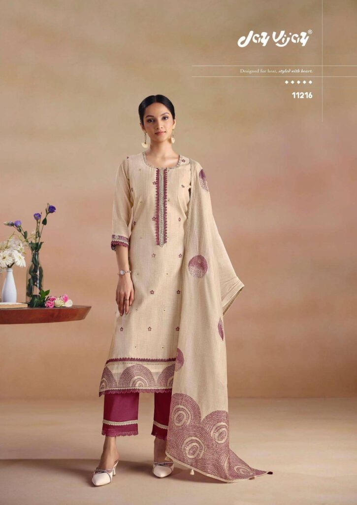 My Fashion Road Jay Vijay Sitarey Fancy Cotton Summer Wear Dress | 11216