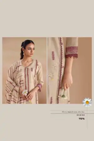 My Fashion Road Jay Vijay Sitarey Fancy Cotton Summer Wear Dress | 11214