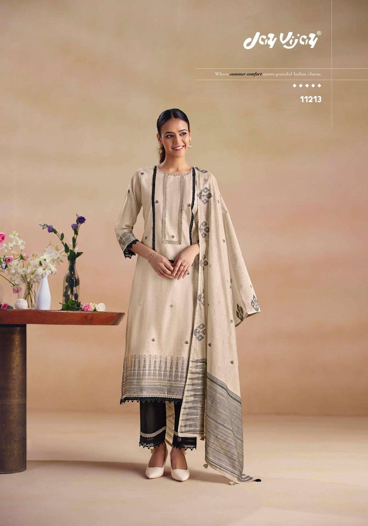 My Fashion Road Jay Vijay Sitarey Fancy Cotton Summer Wear Dress | 11213 My Fashion Road Jay Vijay Sitarey Fancy Cotton Summer Wear Dress | 11213
