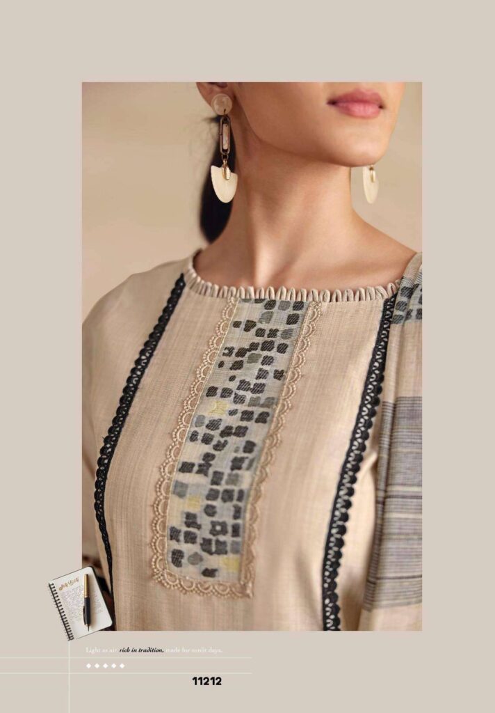 My Fashion Road Jay Vijay Sitarey Fancy Cotton Summer Wear Dress | 11215